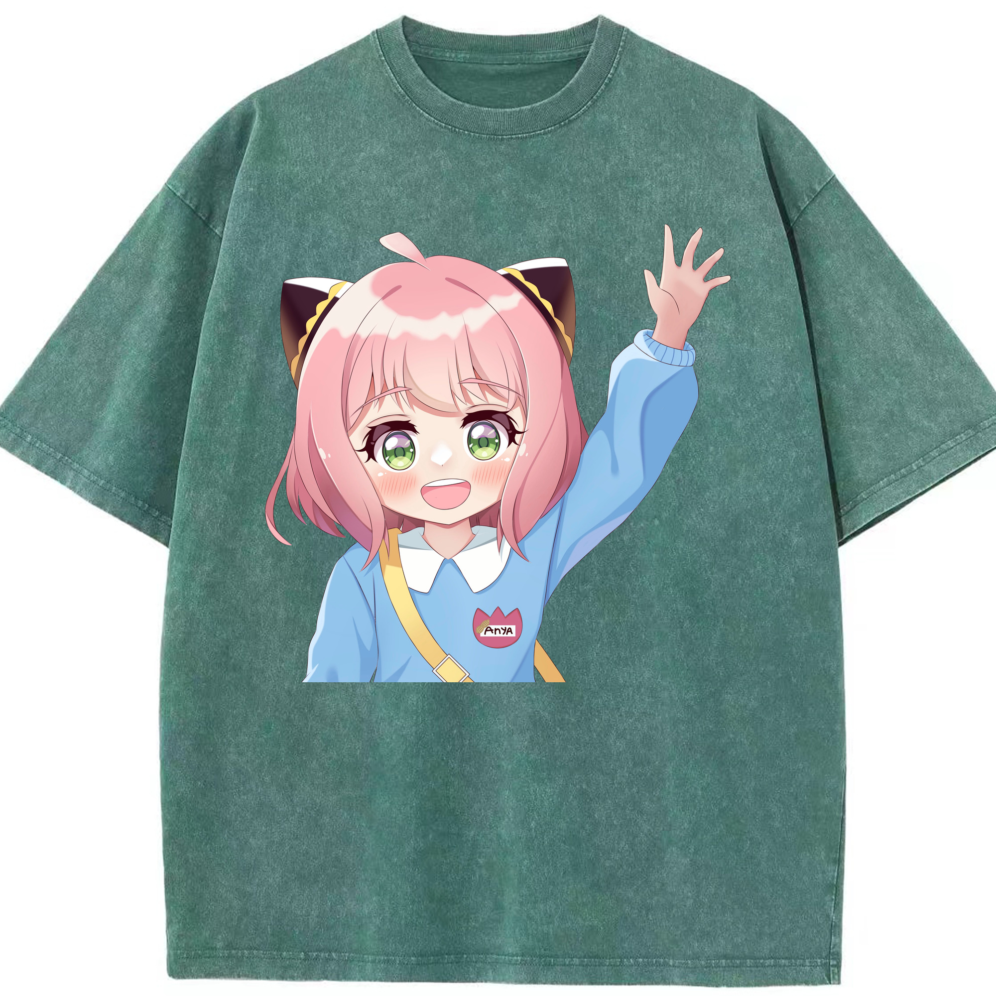 （画像用） SPY×FAMILY间谍家家酒 綿100% ヴィンテージ風 半袖Tシャツ（フロントプリント）